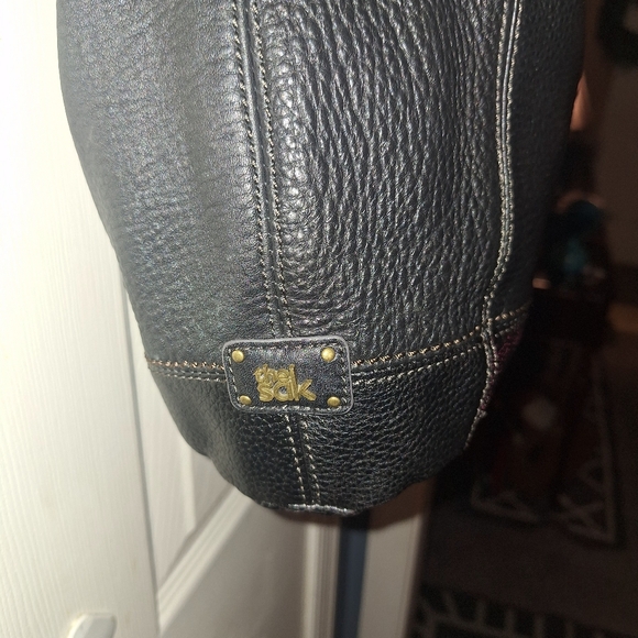 The SAK Elegant Black Leather HOBO Shoulder Bag - Picture 2 of 8